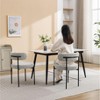 NicBex Modern Boucle Dining Chairs Set of 2, Round Barrel Design with Thick Cushioned & Metal Legs, Plush Kitchen/Living Room Side Chairs - 3 of 4
