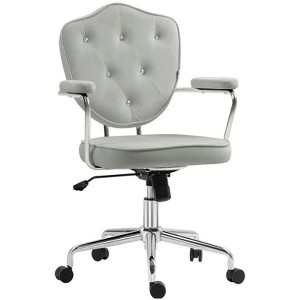 Racxily Luxury Tufted Office Chair, Adjustable Height with Plush Seating for Home Office - 1 of 4