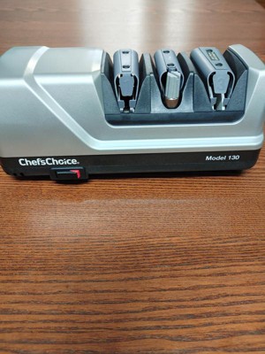 The 130 professional EdgeSelect electric knife sharpener is the