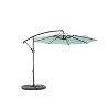 COWLOWN khaki 10ft Offset Patio Umbrella, Cantilever Hanging Market Umbrella with Tilt Adjustment, 8 Sturdy Ribs for Poolside, Backyard, Deck - 4 of 4