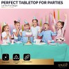 Plastic Tablecloth Disposable, Tablecloths for Rectangle Tables 54 inch. x 108 inch. Fits Tables Up to 8 Feet, Table Cloth for Party - SparkSettings - 2 of 4