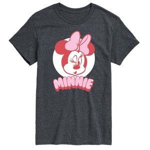 Men's - Disney - Minnie Mouse Wink Face Short Sleeve Graphic T-Shirt - 1 of 4
