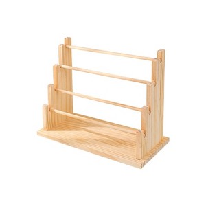 SEVOBAL Utility Storage Shelves Wooden Detachable Display Stand Holder For Jewelry Earrings Bracelet Necklace , Beige, 12.6"*6"*10" - 1 of 4