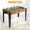 Costway 48'' Competition Sized Wooden Soccer Foosball Table Home Recreation Adults & Kids - 2 of 4
