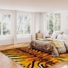 LOVEVOOK 5x7 Feet Tiger Stripe Area Rugs for Living Room, Machine Washable Animal Leopard Print Rug for Bedroom, Non-Slip Carpet for Home Decor - 2 of 4