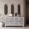 TIRAMISUBEST Wash Cabinet with Woven Pattern Doors - 2 of 4