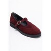 Janney - Burgundy Suede Genuine Leather Loafer Shoe (Women) | Forever & Always Shoes - 3 of 4