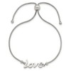 Chisel Stainless Steel Polished LOVE Adjustable Bracelet - 3 of 4