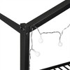 House Bed, Full Size Toddler Floor Bed With Warm LED Lights, Side Shelves, Metal Slats, House Floor Bed For Kids, No Box Spring Needed - 4 of 4