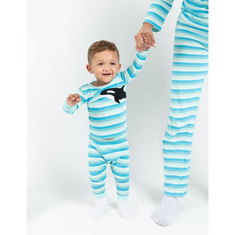 Leveret Kids Two Piece Cotton Striped Boys Pajamas, 4 of 5