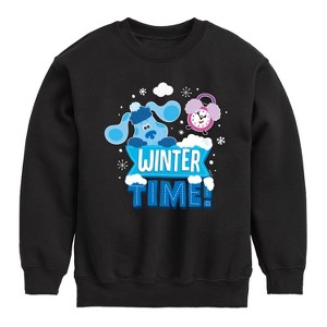 Boys' - Blue's Clues & You! - Winter Time Graphic Long Sleeve Fleece Sweatshirt - 1 of 4