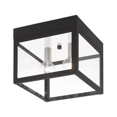Livex Lighting Nyack 2 - Light Flush Mount in  Black