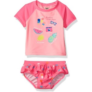 OshKosh B'Gosh Infant/Toddler Girls' 2-Piece Short Sleeve Rashguard Swim Sets - 1 of 4