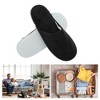 Unique Bargains Coral Fleece Disposable Slippers 1 Pair - 4 of 4