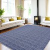 Washable Runner Rug Non-Slip Hallway, Entryway, Kitchen, Modern Farmhouse Low Pile Floor Carpet for Bedroom, Laundry - 2 of 4