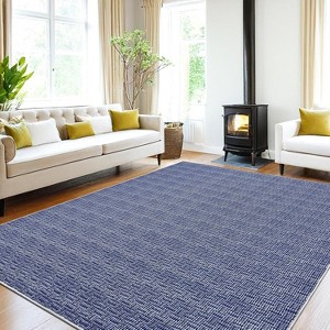 Washable Runner Rug Rug Runners for Hallways Non Slip Entryway Rug Modern Farmhouse Kitchen Runner Rug Neutral Accent Rug Low Pile Floor Carpet - 1 of 4