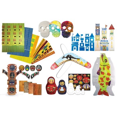 Kaplan Early Learning Around the World Crafts - Creative Open Ended Art