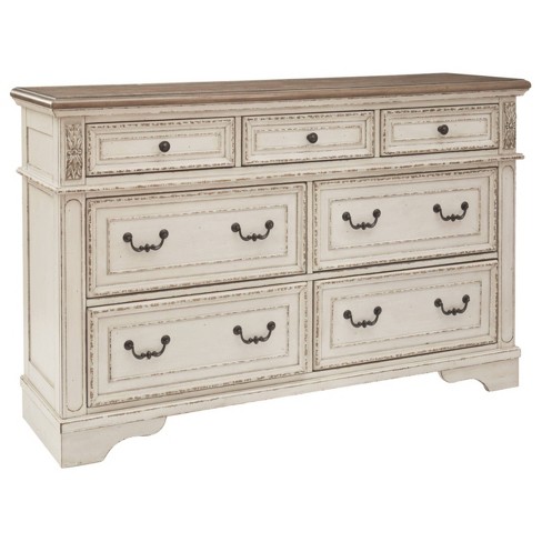 Realyn Dresser Chipped White Signature Design By Ashley Target