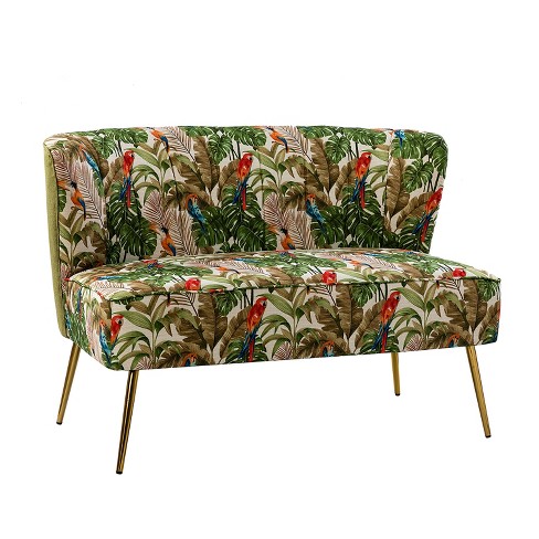 Trento 47'' Contemporary Loveseat with Floral Patterns  | ARTFUL LIVING DESIGN - image 1 of 4