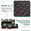 UPHA 7-Piece Brown Rattan Patio Sofa Conversation Set with Cushions - 4 of 4