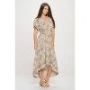 WEST K Women's Georgia Faux Wrap Dress with High-Low Hem and Tie Waist - 3 of 4