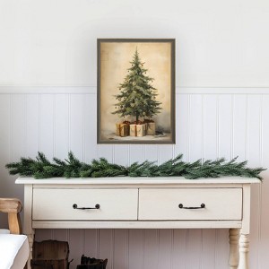 Petal Lane 11"x15" Christmas Tree with Presents Framed Art - 1 of 3