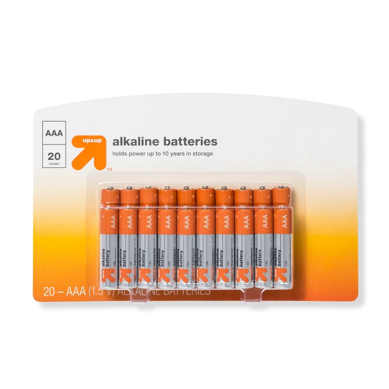 AAA Batteries - Alkaline Battery - up & up™, 1 of 2