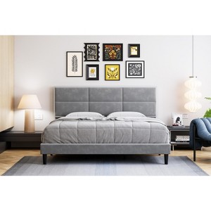 COZONY Upholstered Bed Frame with Headboard, Platform Design with Underbed Storage for Bedroom - 1 of 4