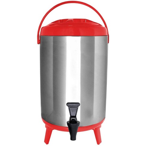 Stainless Steel Beverage Dispenser, 10 Gallon