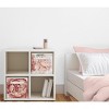 Sweet Jojo Designs Girl Set of 2 Kids' Decorative Fabric Storage Bins Peony Floral Garden Pink and Ivory - 2 of 4