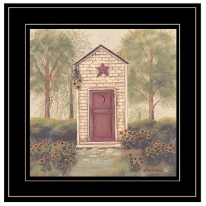 Folk Art Outhouse III by Pam Britton, Ready to Hang Framed Print, Black Frame - 1 of 1