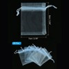 Unique Bargains Drawstring Mini Gift Candy Christmas Party Wedding Organza Bags 50 Pcs - 2 of 4