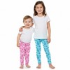 The Pink Picket Fence Suzie Dino Leggings for Girls – Soft Stretchy Play Leggings – Hand-Painted Dinosaur Print - 2 of 4