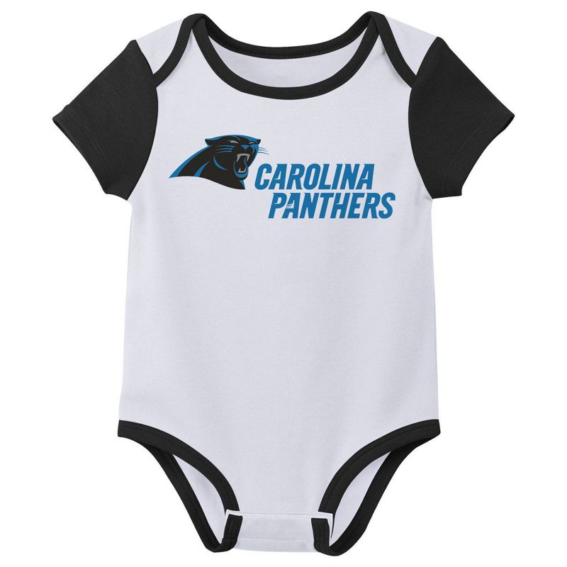 NFL Carolina Panthers Infant Boys&#39; 3pk Bodysuit, 3 of 5