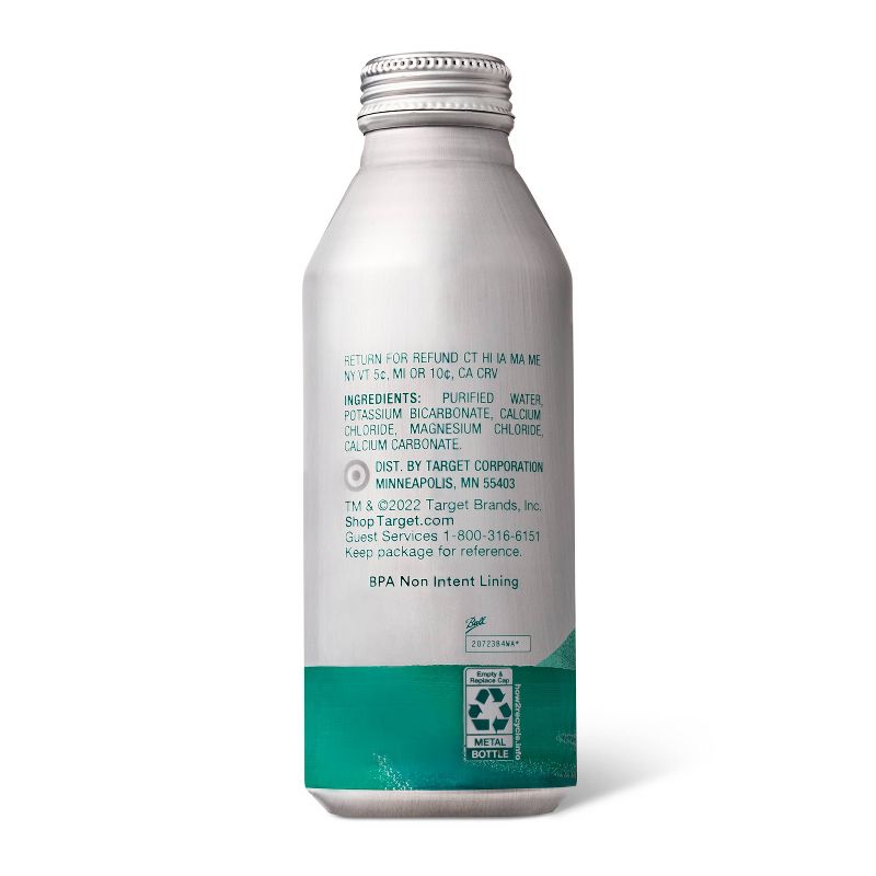 Sparkling Purified Water + Electrolytes - 16 fl oz Aluminum Bottle - Good &#38; Gather&#8482;, 3 of 4