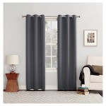 Rowes Woven Trellis Blackout Lined Grommet Curtain Panel Dusty