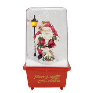 Northlight Musical Santa Claus Christmas Glittering Snow Dome - 11.5" - 1 of 1