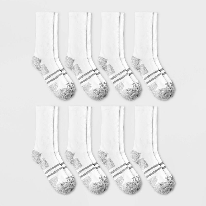 Men's Training 8pk Crew Socks - All in Motion™ 6-12, 1 of 5