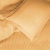 Premium 600-Thread Count Cotton Stripe Duvet Cover and Pillow Sham Set by Blue Nile Mills - 4 of 4