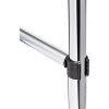 Honey-Can-Do Dual Bar Adjustable Garment Rack: Chrome Steel Closet Bar, Rolling Rack, 50 lb Capacity, 65" Height - 4 of 4