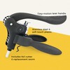 Lever Corkscrew Set by Savoy with Foil Cutter, Extra Teflon Siral, Black Finish - 4 of 4