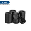 Unique Bargains Adjustable Anti-Slip Chair Table Round Furniture Risers 4 Set - 3 of 4