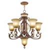 Livex Lighting Villa Verona 5 - Light Chandelier in  Verona Bronze/Aged Gold Leaf - 4 of 4