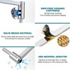 WOWOW Wall Mounted Pot Filler with Double-Handle - 4 of 4