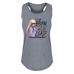 Women's - Barbie - Born 2 Lead Graphic Racerback Tank - 1 of 4