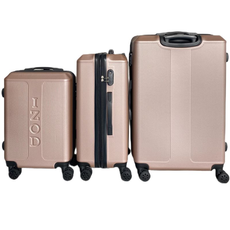 IZOD Skye Expandable ABS Hard shell Lightweight 360 Dual Spinning Wheels Combo Lock 3 Piece Luggage Set, 5 of 6