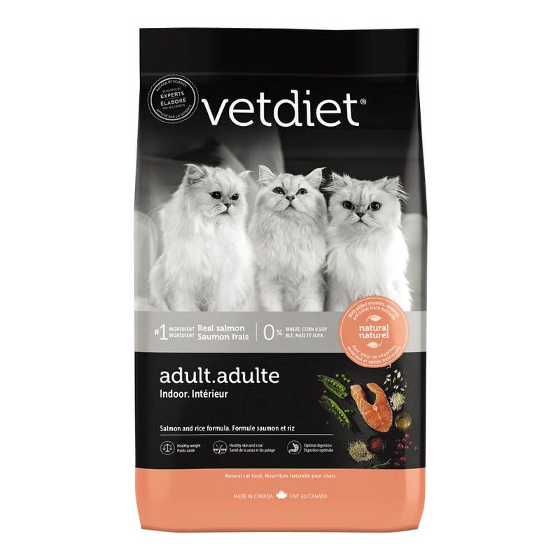 Vetdiet Salmon and Rice Dry Adult Indoor Cat Food, 3.5 lb, 1 of 4