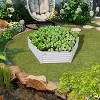 COWLOWN Gray Hexagon Galvanized Steel Raised Garden Bed, Tall Corrugated Planter Box for Vegetables, Flowers & Herbs - 2 of 4
