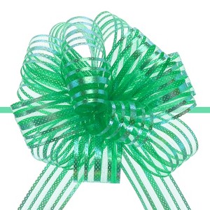 Unique Bargains Large Gift Wrapping Bows Chiffon Pull Bow Ribbon 15 Pcs - 1 of 4