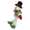 Northlight 18" Red and Green Sitting Smiling Snowman Christmas Figure - 4 of 4